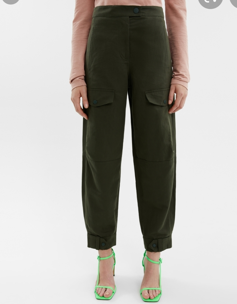 Bimba y Lola Khaki Cargo Trouser